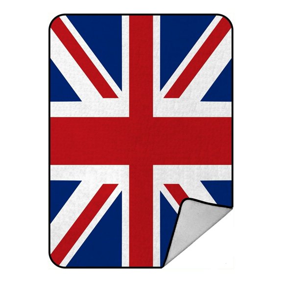 ECZJNT Flag United Kingdom Throw Blanket Fleece Blankets Plush Blanket 58x80 Inch