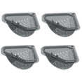 thumbnail image 2 of 4PC Sink Caddy Farmhouse Sink Accessories, Sink Drain Strainer Basket Food Strainers, Kitchen Sink Drain Basket Strainer Corner, Draining Basket for Kitchen Sink, 2 of 9