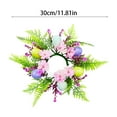 thumbnail image 3 of karymi Easter Simulation Easter Eggs Candle Holders Wreath Wedding Decoration Desktop Candle Wreath up to 70% off Summer, 3 of 7