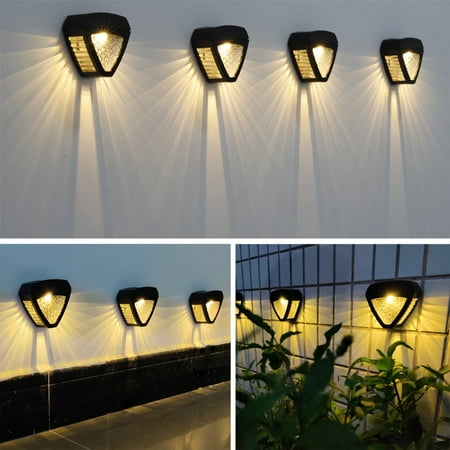 

PGYmaoyi Clearance Outdoor Solar Deck Lights Solar Step Lights Waterproof Led Solar lights for Outdoor Stairs Step Fence Yard Patio and Pathway(Warm White)