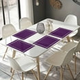 thumbnail image 4 of Placemats Set of 6, Solid Purple Color Place Mats Purple Tablemats Washable Placemat Table Decoration for Kitchen Table Dinner Party Home Decor Indoor Outdoor 13x19 Inch, 4 of 9