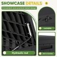 thumbnail image 6 of Outdoor Storage Box 100 Gallon Storage Bin with Lid for Patio Furniture, Garden Tools, Pool Supplies, Lockable, Waterproof and UV Resistant, Black, 6 of 7