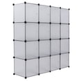 thumbnail image 2 of Étagère de Rangement 16 Cubes Bibliothèque Organisateur de Placard, Blanc, 2 of 7