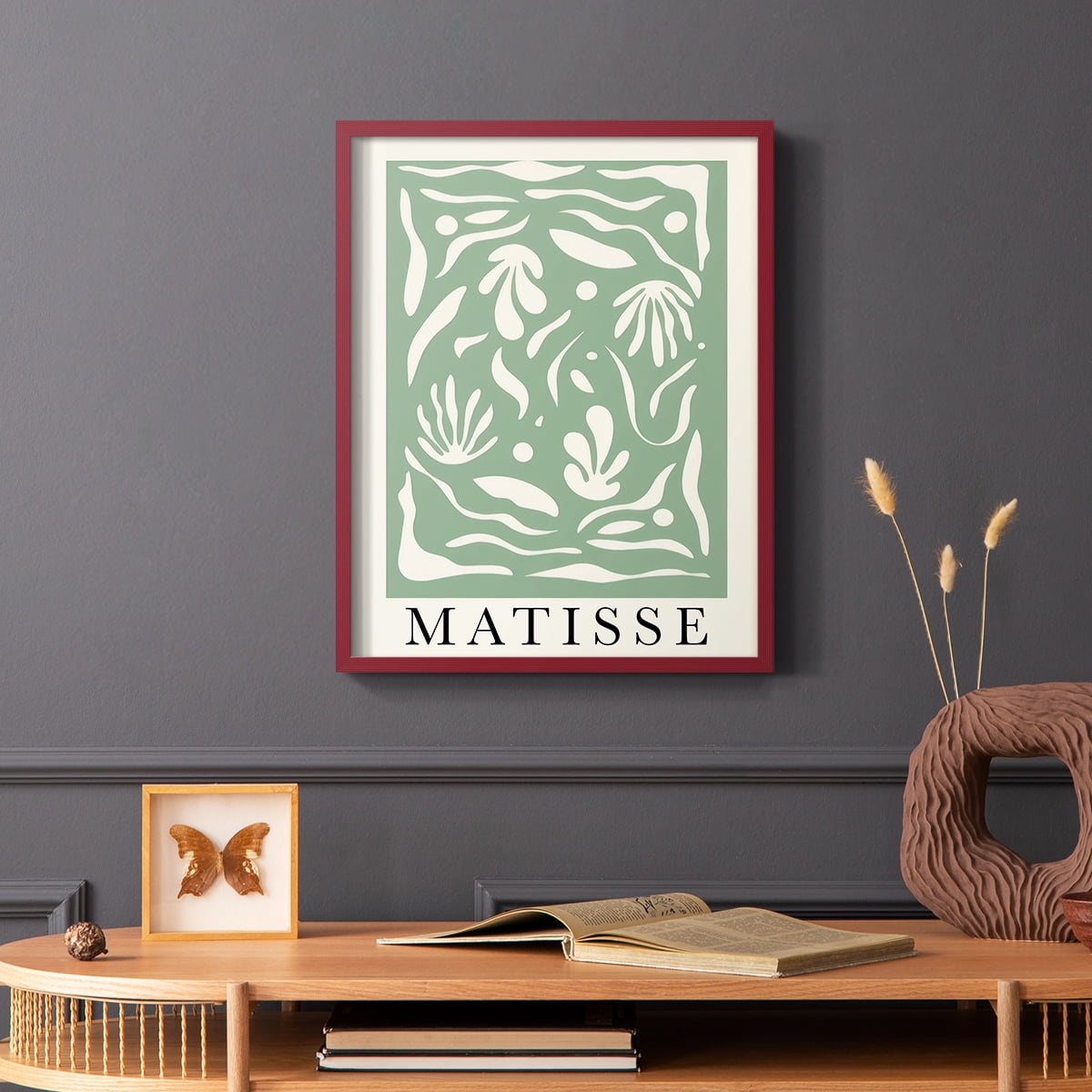 Matisse CLXXXIV Framed Print in Red Solid Wood 8 x 10 Framed Print