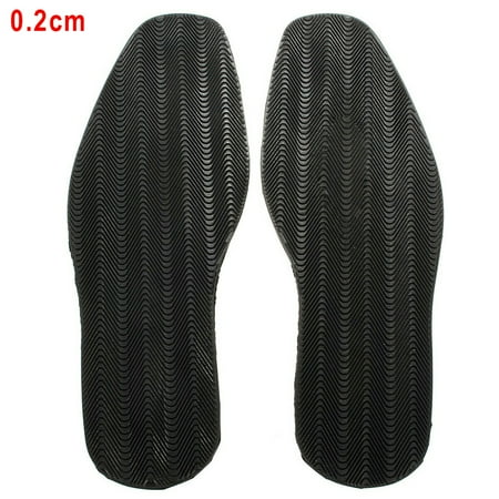 

1 Pair Anti Slip Flat DIY Replacement Shoe Soles Thicken Rubber Repair Stick O