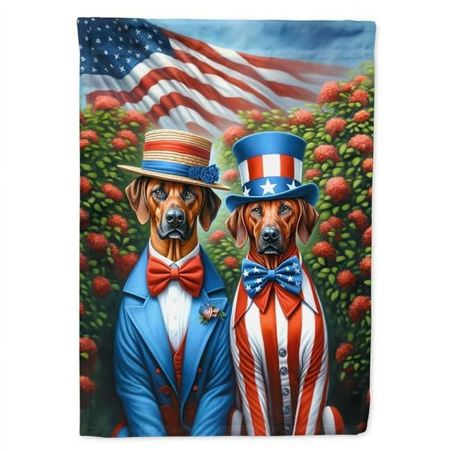 Carolines Treasures DAC4299GF 15,5 x 11,25 Po Unisexe Tout American Rhodesian Ridgeback Polyester Tissu Drapeau de Jardin