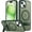 Green, variant on BANDOVA Magnetic Case for iPhone 16, [Invisible Kickstand] Slim Translucent Matte Shockproof Cover,Orange