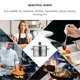 thumbnail image 2 of Temporizador de cocina profesional con temporizador de cuenta regresiva y alarma sonora (plateado), 2 of 6