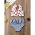 thumbnail image 2 of Licupiee Toddler Baby Girl Leopard Swimwear Bathing Suit Bikini Outfits Swimsuit Set, 2 of 6