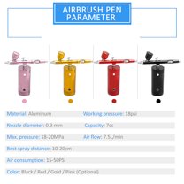 Airbrush Kit,Airbrush Kit Spray Tattoo Pump Handheld Portable Airbrush Compressor Kit Portable Pump Dual Handheld Airbrush Makeup Handheld Usb Portable Havou Portable Compressor Pump