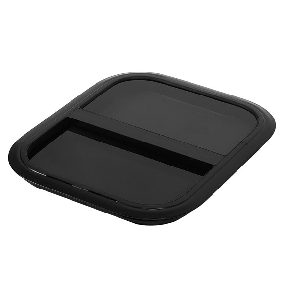 Aluminum Alloy Frame RV Window, Black Tempered Glass with Pulling Mechanism for Protection, Ideal for Trailers, RVs, and Mobile Homes