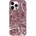 thumbnail image 2 of iPhone 8 Plus Case, iPhone 7 Plus Case, Cute Luxury Shiny Tin Foil Pleated Design for Women Girls Electroplated Phone Case Slim Fit Flexible Soft TPU Shockproof Protective Case Cover, Silver, 2 of 5