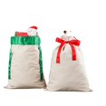 thumbnail image 2 of Bolsa de dulces de regalo de Navidad Bolsa de almacenamiento con cordón personalizado Decoración navideña Sublimación en blanco Saco de Papá Noel, 2 of 4