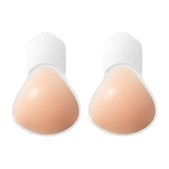 TELOLY Strapless Bras for Women,Silicone Support Stick on Bra,Strapless,Seamless Fit Adhesive Bra