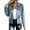 #31Light Blue, variant on Byworldtasic Faux Suede Cropped Jacket for Women Distressed Jean Jackets Button Up Vintage Jacket Pockets
