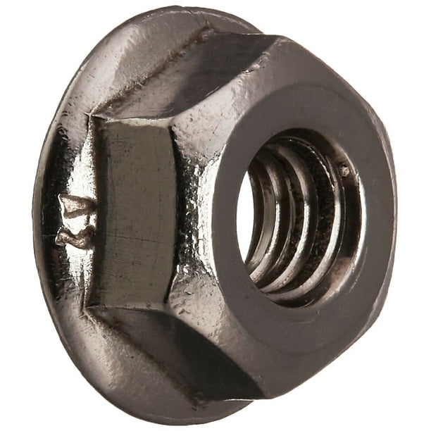 Uxcell a16062700ux0745 Flange LOCK Nuts 3/16"24 304 Stainless steel