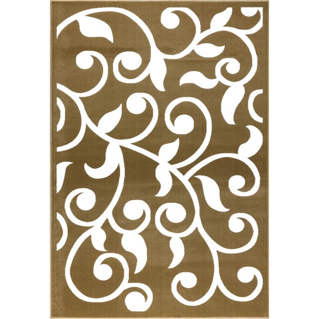 Leaves Collection Area Rug, Extra Soft and Comfy Carpet, Area Rugs for Kitchen, Living Room Rug, Indoor Rugs for Bedroom, Area Rug