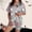 Multicolor, variant on Summer Sales Womens Pajama Sets Soft Casual Print Short Sleeve Button Down Loungewear Halloween Pajama Sets for Women 2 Piece