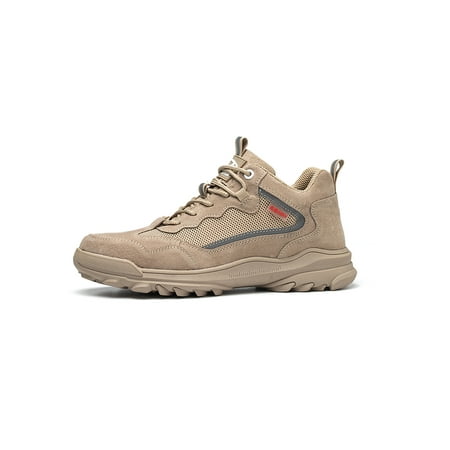 

Difumos Unisex Breathable Mid Top Safety Boot Anti-smash Lace Up Sneakers Trekking Non-Slip Puncture-proof Comfortable
