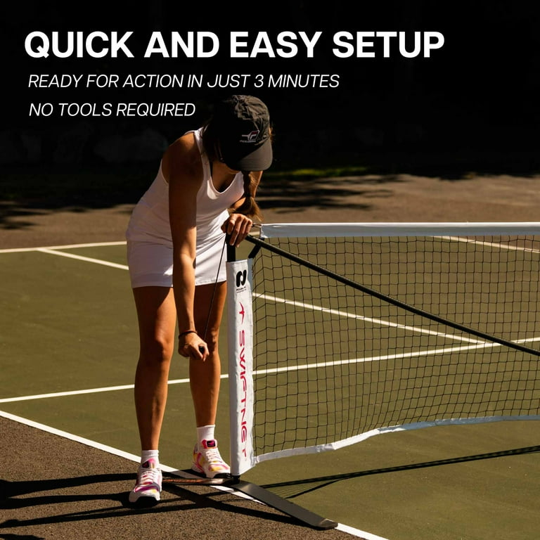 Sistema SwiftNet Portable Pickleball Net Set: Lightweight High
