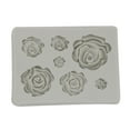 thumbnail image 1 of Billuyoard 3D Rose Fondant molde antiadherente flor molde de silicona para decoración de pasteles Sugarcraft Chocolate Herramientas y accesorios para hornear, 1 of 5