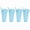 Blue, variant on 24oz Bow Pattern Tumbler PP Plastic Cups with Lids and Straws, Car Cup Holder Compatible Travel Drinkware(Set of 12)