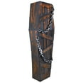 thumbnail image 4 of Northlight 63" Animated and Musical Chained Shaking Coffin Halloween Decoration - Brown/Black, 4 of 8