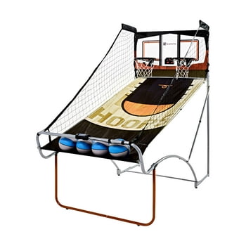 MD Sports EZ-Fold 2-Player 80.5 inch Arcade Basketball Game with Authentic Polycarbonate Backboard