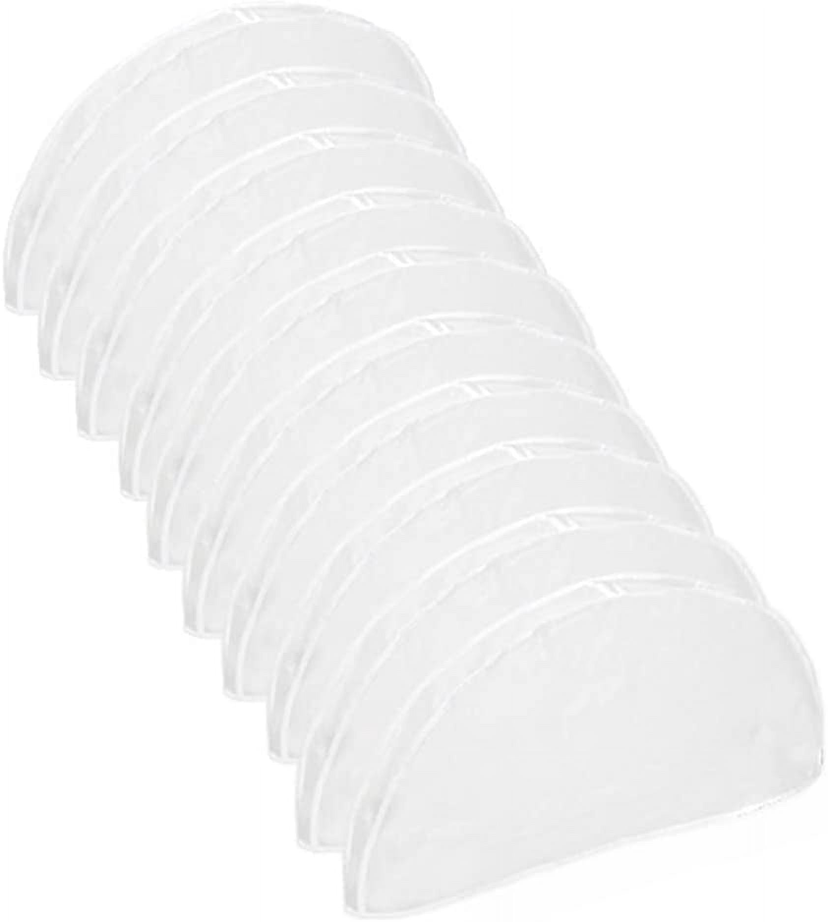 RGHJAR-10Pack Shoulder Covers Clothing dust Cover Hanger Covers for Clothes Plastic Garment Bags for Closet Storage Suit, Coats, Jackets, Dress Closet Storage
