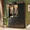Black with Glass Door, variant on Richya 71" Armoire Wardrobe Closet with 3 Drawers and Mirror, Clothing Storage Cabinet with Hanging Rod, 4 Doors Wooden Wardrobe Cabinet for Bedroom, Large Capacity Storage