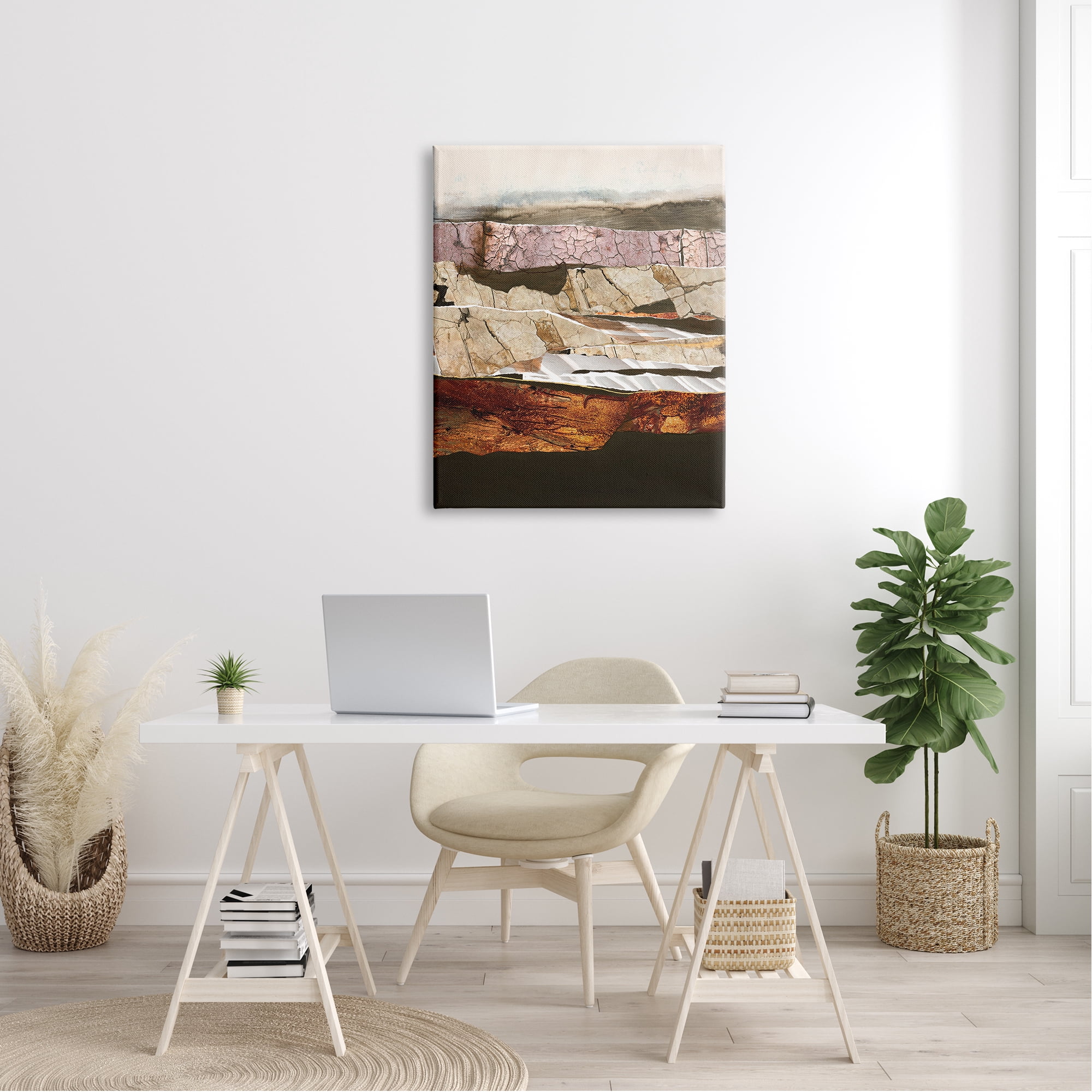 Stupell Industries Abstract Geode Rocks Layered Canyon Landscape Pattern, 30 x 40, Design by Design Fabrikken