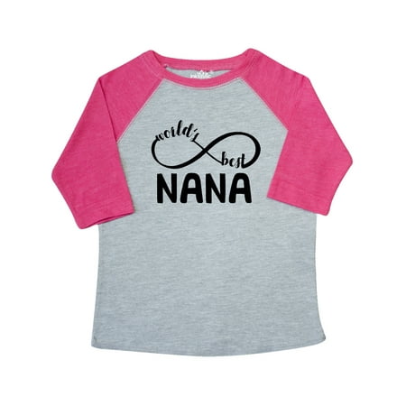 

Inktastic Gift for Nana Infinity World s Best Gift Toddler Toddler Girl T-Shirt
