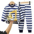 thumbnail image 4 of NIEWTR Toddler Boy Clothes Baby Autumn Winter Outfit Long Sleeve T-Shirt Tops Casual Pants 2Pcs Clothing Set Cartoon Print 2PCS Set For 1t 2t 3t 4t 5t 6t Short Sets，6-12 Months, 4 of 4