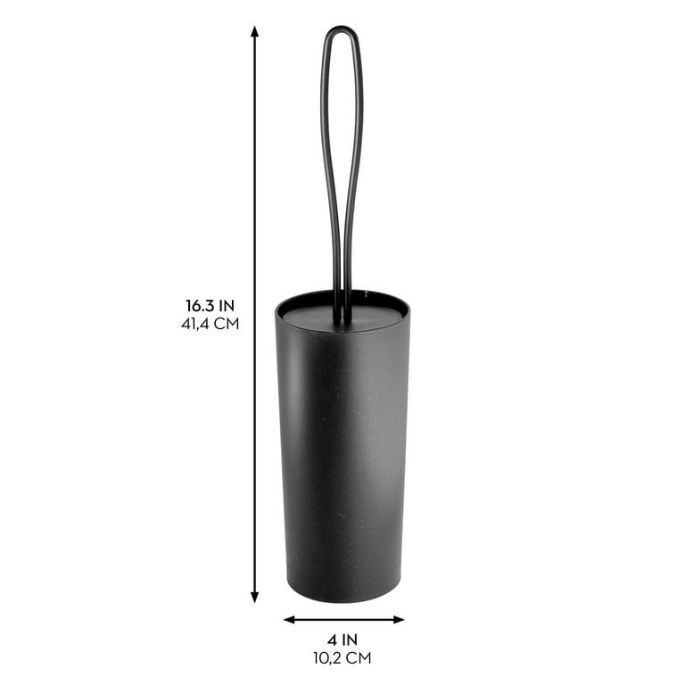 Mainstays Loop Toilet Brush and Holder, Black photo 5