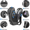 thumbnail image 4 of BANGE Mochila de Viaje para Adultos Mochilas para Portátiles de 15,6" con Estampado Sólido de Tela Oxford, Gris, 1, 4 of 6