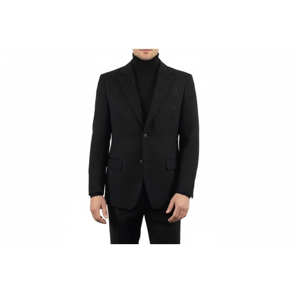 Men's Zacchi Sport Coat Patch Elbow Chenille Velveteen Bryan Black 74520