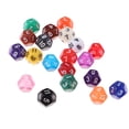 thumbnail image 3 of Juego De Dados Poliédricos De 20 Piezas Para Juego De Mesa, Práctica De Matemáticas Para Ni?os, 12 Caras Sunnimix Juego de fiesta de dados para niños, 3 of 8