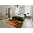 thumbnail image 5 of Ahgly Company Machine Washable Indoor Square Transitional Saffron Red Area Rugs, 8' Square, 5 of 7
