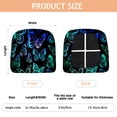 thumbnail image 3 of Blue Green Butterfly Pattern Seat Covers for Dining Room Chairs Set Of 4,Stretch Printed Washable Chair Seat Cover with Elastic Ties and Button,Removable Waterproof Couch Cushion Covers, 3 of 6