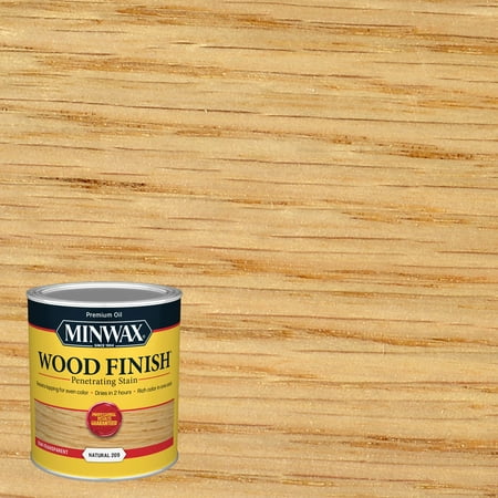 Minwax 70000444 Wood Finish Stain, Natural, 1 Quart, (1 Piece, 1 Pack)