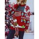 thumbnail image 5 of Suéteres de punto navideños de colores para mujer, botones, muñeco de nieve, jersey de manga larga, suéter de punto, ropa navideña de tendencia femenina, 5 of 5