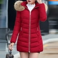 thumbnail image 2 of Winter Jackets for Women Winter Coat Long Puffy Down Jacket With Hood Warm Thermal Outerwear For Cold Weather Winter Coats for Women, 2 of 6