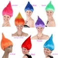 thumbnail image 1 of Peluca alternativa europea y americana esponjosa roja Peluca de llama navideña personalizada Peluca de Halloween Peluca de festival de trolls, 1 of 5