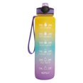 thumbnail image 2 of Botella de agua potable grande con marcador de tiempo Fitness Gimnasio Jarra de agua al aire libre Amarillo Zulema Botella para beber, 2 of 8