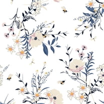 MuralsPrint Olivia Gardenia Removable Wallpaper - 24'' inch x 10'ft