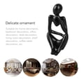 thumbnail image 4 of Resin Thinker Statue Abstract Thinker Figure Thinker Style Decoration for Living Room Office Book Shelf Black Left, 4 of 8