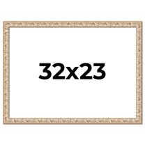 32x23 Frame White Real Wood Picture Frame Width 1.5 inches | Interior Frame Depth 0.5 inches |