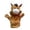 Brown-B, variant on Giraffe, Lion, Leopard, Zebra, Dog, Koala, Eagle, Tiger, Rhinoceros, Mouse, Cow, Bunny, Dragon, Snake, Horse and Dinosaur Animal Hand Puppet, Wildlife Hand Puppet Toy, Gift
