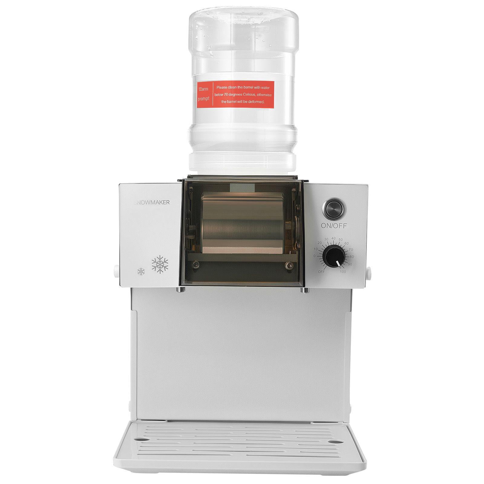 Snowflake Ice Machine 176LBS 24H Ice Maker with Stainless Steel Blade 0.48Gal Tank 90S Fast Pre Cooling Electric Snow Cone Maker for Home Small Gathering