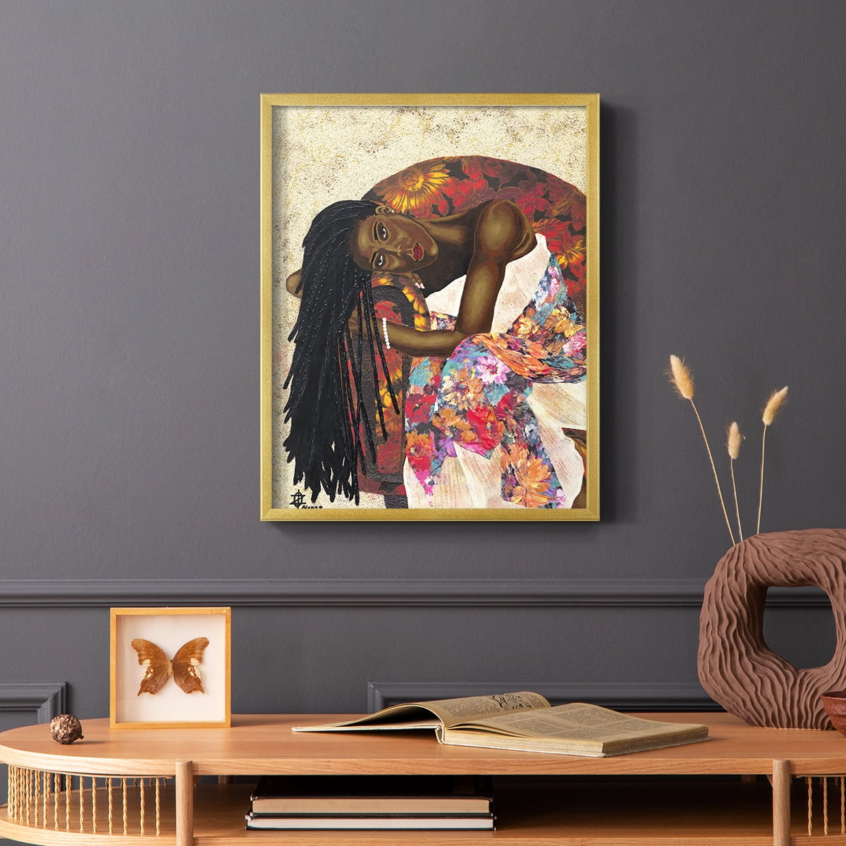 Woman Strong III Framed Print - Solid Wood in Single Picture Frame Solid Wood 2 Framed Print